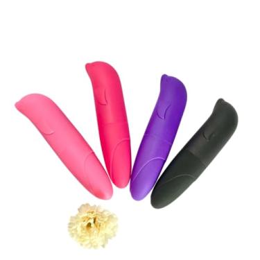 Imagem de Vibrador Golfinho em Silicone e ABS, 4 Cores, Aveludado, Operado a Pilha
