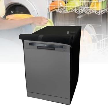 Imagem de CAPA PARA LAVA LOUÇAS MIDEA 14 SERVIÇOS IMPERMEÁVEL (PRETO)