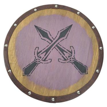 Imagem de Quadro Decorativo Escudo Viking Rift Riften Adagas Cruzadas