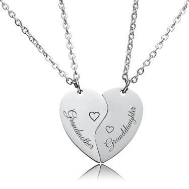 Imagem de HOFOYA Conjunto de colar de irmãs Best Friends Forever combinando BFF para 2, 3 e 4, colares para mãe e filha, colar da amizade, presente de aniversário de Natal para mulheres adolescentes e irmãs