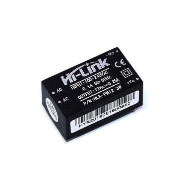 Imagem de Mini fonte 12v hi-link hlk-pm12 100~240vac - Modulo