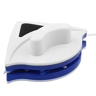 Imagem de Ferramenta de limpeza de vidro de janela de casa de plástico duplo lado magnético útil escova de limpador de superfície de vidro para janelas altas e vitrificadas de carro 16x13,5x7cm