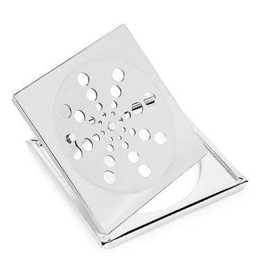 Imagem de Ralo Grelha 15x15 Quadrado Com Caixilho Fecho Sistema Abre e Fecha Para Banheiro