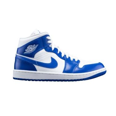 Imagem de Nike Basquetebol para Mulher, Branco/Dk Pó Azul-obsidiana, 10.5