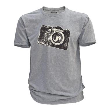 Imagem de Camiseta  - Câmera Fotográfica - DASANTIGAS, Silver, Silver, G