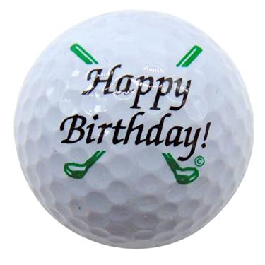 Imagem de Bola de Golfe Westmon Works, Happy Birthday, Presente para Pai ou Fã de Golfe, Uma Unidade de Tamanho Padrão