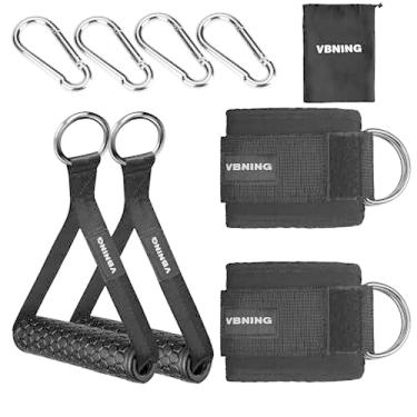 Imagem de VBNING Tiras de Tornozelo para Máquinas de Cabo E Alças de Exercício — Equipamento de Ginástica de Substituição para Instrutor de Força. Acessórios de Academia para Extensões de Perna, Acessórios de A