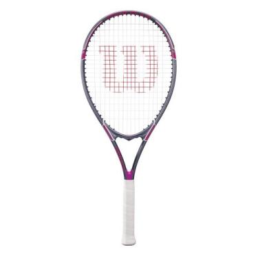 Imagem de Raquete de Tênis Wilson Tour Slam Adulto - 4 1/4" - Roxo/Preto