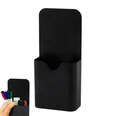 Imagem de Porta-lápis magnético, porta-caneta magnético para geladeira | Porta-lápis magnético para caneta - Organizador de armazenamento do suporte da pena do refrigerador, suporte do marcador para o armário s