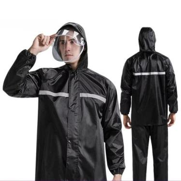 Imagem de Capa de Chuva Motoqueiro Reforçada Calça Jaqueta Impermeável - Capamot