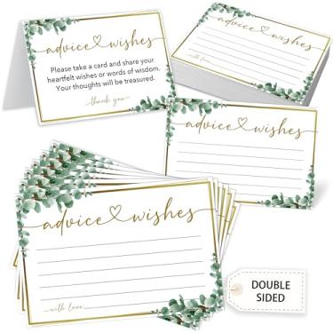 Imagem de Crocothemis 50 cartões de conselhos e desejos, cartões de conselhos de preenchimento dupla face para casamento, festa de pós-graduação, senhor e senhora, aposentadoria, chá de bebê, lembrancinha de