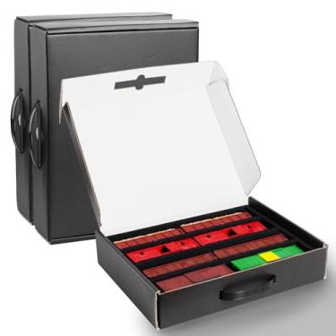 Imagem de Cyiwniao Caixa de armazenamento de trem modelo HO, 4 compartimentos horizontais compatíveis com locomotivas modelo ferroviário, vagões e veículos, acessórios de trem em escala HO (2)