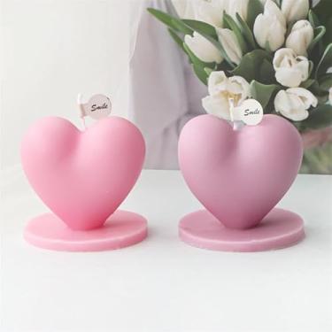 Imagem de Moldes de vela – Molde de silicone para fazer velas, moldes 3D DIY para cera de soja, cera de abelha, vela perfumada, presentes de Dia dos Namorados, Natal Dia das Mães (adorável)