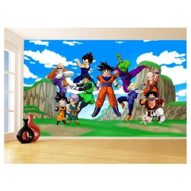Imagem de Papel De Parede Dragon Ball Goku Vegeta Anime 3,5M Dbz446 - Você Decor