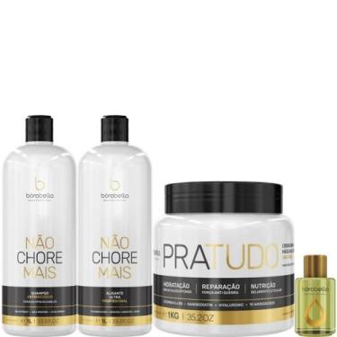 Imagem de Borabella Kit Não Chore 2x1L + Pratudo 1kg + Argan 7ml