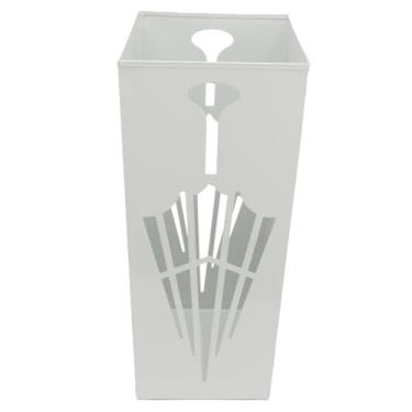 Imagem de aqxreight Balde de Armazenamento de Guarda-chuva Metal à Prova de Ferrugem Compacto Suporte de Rack de Guarda-chuva de Secagem Rápida para Hall de Entrada Material Dourado Mantendo para Espaço