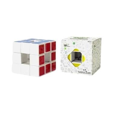 Imagem de Cubo Mágico Magnético Oco 3x3 QiYi Speed Void UV Quebra-Cabeça Anti-St