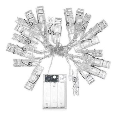 Imagem de Prendedor Led Fotos Pregador Varal Luzes Decoração - Compatível, PIlha