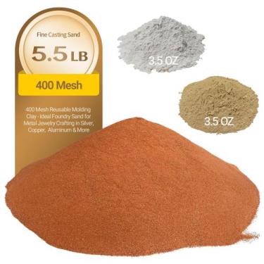 Imagem de Kit de areia de fundição fina Deexun 2,5 kg 400 mesh