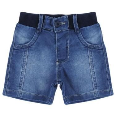 Imagem de Shorts Look Jeans C/ Punho Jeans - Unica - M
