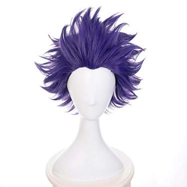Imagem de Peruca Cosplay Anime, Peruca Festa Halloween, Rede Cabelo Grátis (Peruca Shinso Hitoshi)