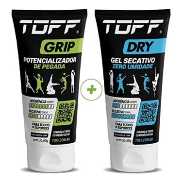 Imagem de Gel Secativo Mãos Toff Dry 60g + Potencializador Pegada Toff Grip