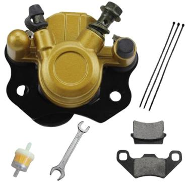 Imagem de HAUERTZX Pinça de freio e pastilhas para 110cc 125cc 150cc 200cc 250cc 196cc 6.5HP Coleman kt196 yerf dog gx150 Kandi Baja RTK200 Go Kart Dune Buggy Taotao Roketa Sunl Kazuma Quadriciclo Chinês Quad