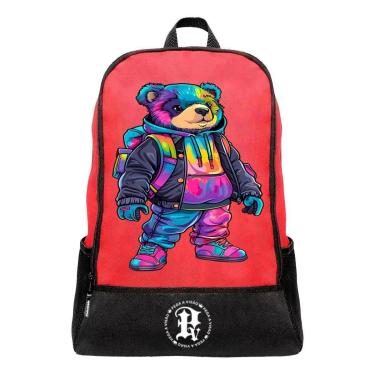 Imagem de Mochila Escolar Pega a Visão Estampado Urso Masculina-Masculino