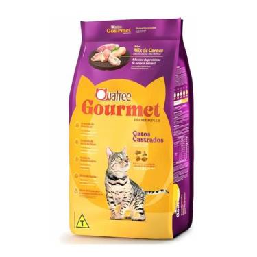 Imagem de Ração Quatree Gourmet Gatos Castrados Mix De Carnes 3 kg
