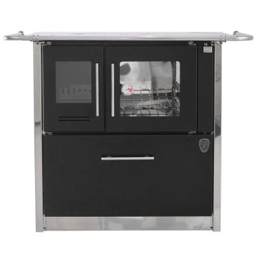 Imagem de Fogão A Lenha Eclipse Direito Preto Chapa Ferro Fundido N2