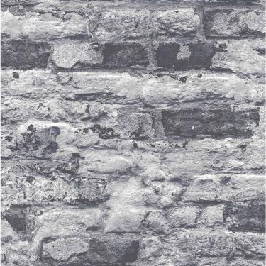 Imagem de Papel De Parede Infinity Tijolo Cinza Grafite If3202 - Rolo 10m X 0,53m