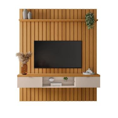 Imagem de Painel Fusion 1.8 Para Tv 70 Polegadas 182x218 Com Bancada -EdeCasaMoveis