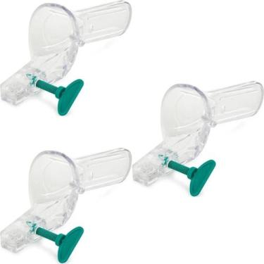 Imagem de Kit 3 Epéculo Vaginal Para Exames Ginencológico Kolp. - Kolplast