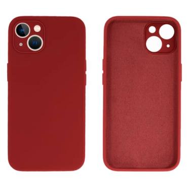 Imagem de Capinha Celular para iPhone 14 Plus Com Proteção de Câmera em Silicone com Interior Aveludado