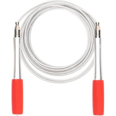 Imagem de Corda de pular para homens e mulheres - Corda de pular ultrarrápida de alta velocidade - Design sem parafusos de travamento automático com alças de alumínio e alças texturizadas de silicone