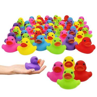 Imagem de Brinquedo Rubber Duck The Dreidel Company Classic 2", pacote com 100