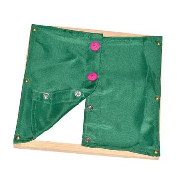 Imagem de TTETTZ Cabideiro de brinquedo para aprender a se vestir, placa de prática, presentes para crianças de 2 a 8 anos, ferramenta educacional para aprendizagem, Fecho de Pressão