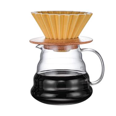 Imagem de Chaleira de café, cafeteira de vidro, conjunto de café, copo de filtro, pote de nuvem, panela de compartilhamento de café, funil de café, cafeteira