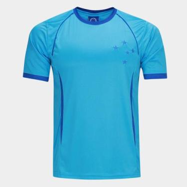 Imagem de Camiseta Cruzeiro Dry Masculina - Oldoni Sports, Azul, GG