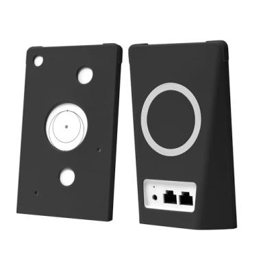 Imagem de KONAFEI Capa de silicone compatível com Starlink Router Mini, à prova de choque, sustentável, portátil, sem interferência com transmissão de sinal (preto)