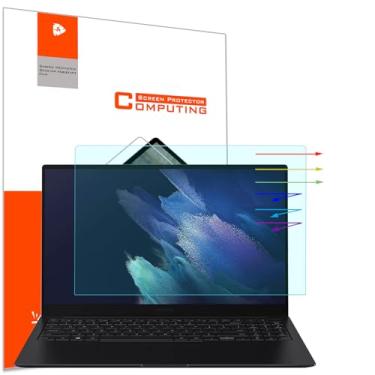 Imagem de Pacote com 2 protetores de tela antirreflexo de luz azul para Samsung Galaxy Book 4/3/2 NP750QGK NP750XGK NP750QFG NP750XFG, Galaxy Book 2 Pro NP950XED NP950XEE, filtro UV de luz azul para proteção