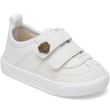 Imagem de Tenis Infantil Bebe Street Branco Sem Cadarço Pimpolho, Branco, 19