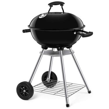 Imagem de Churrasqueira a Carvão Portátil com Rodas Serve 5 Pessoas, BEAU JARDIN BBQ010, Preto