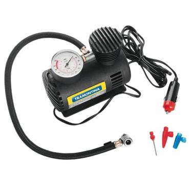 Imagem de Mini Compressor de Ar Portátil Tramontina para Carros Encher Pneu 50w 12v Inflador Bola...