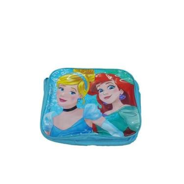 Imagem de Bolsa infantil de vinil retangular tiracolo - princesas - ETIHOME, Az