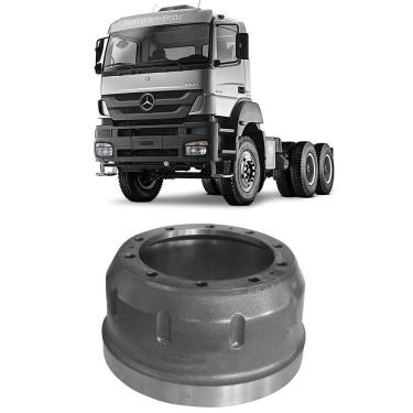Imagem de Tambor Freio Mercedes-benz Axor 2831 Sem Cubo 10 Furos