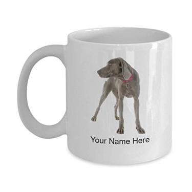 Imagem de Caneca personalizada Weimaraner - Caneca de café para amantes de cães - Caneca de café personalizada Weimaraner - Caneca de café de 325 ml