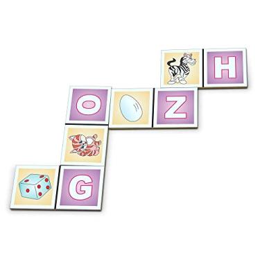 Imagem de Brinquedo Educativo Dominó Alfabetizacao Em Mdf Com 28 Peças - CARLU