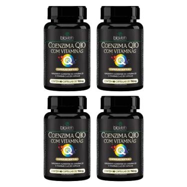 Imagem de Kit 4 Coenzima Q10 com Vitaminas C e E - Coq10 60 Cápsulas Softgel Bioklein