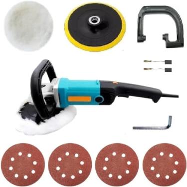 Imagem de Politriz Lixadeira Angular 7 Polegadas 1400 Watts 220v SG-9180 KaQi + Kit 4 Lixas Disco